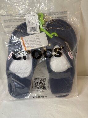 Crocs Navy Red & White Classic Clogs